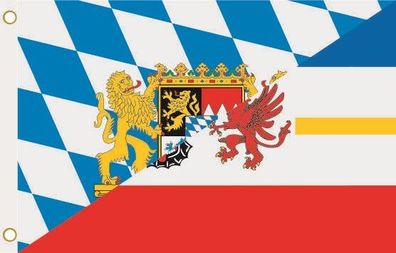 Fahne Flagge Bayern - Mecklenburg-Vorpommern Hissflagge 90 x 150 cm