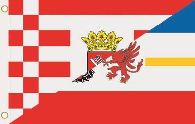 Fahne Flagge Bremen - Mecklenburg-Vorpommern Hissflagge 90 x 150 cm