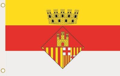 Fahne Flagge Castellar del Vallés (Spanien) Hissflagge 90 x 150 cm