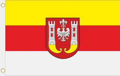 Fahne Flagge Inowroclaw (Polen) Hissflagge 90 x 150 cm