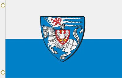Fahne Flagge Koszalin Köslin (Polen) Hissflagge 90 x 150 cm