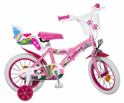 Kinderfahrrad 12 Zoll Disney Arlo&Spot Dinosaurier Fahrrad Stützräder ab 4 Jahre 