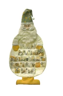 Adventskalender Weihnachtsmann zum selber befüllen Filz 108 cm hoch Kalender