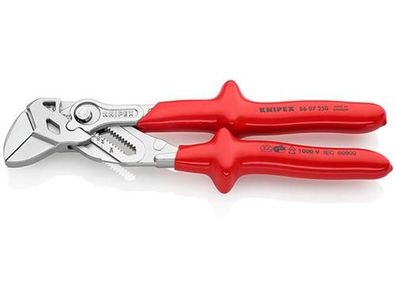 Knipex Zangenschlüssel isoliert verchromt tauchisoliert, VDE-geprüft 250 mm