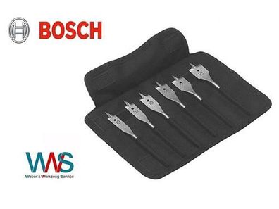 Bosch 6tlg. Flachfräsbohrer Set 13-25mm in Tasche Neu und OVP!!!