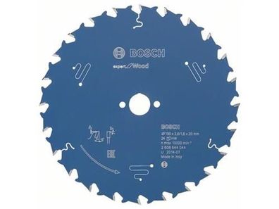 Bosch Kreissägeblatt Expert for Wood 190 x 20 x 2,6 mm, 24