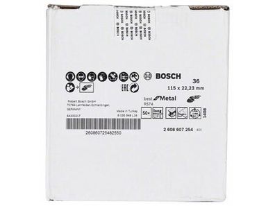 Bosch Fiberschleifscheibe R574, Best for Metal D= 115 mm; K= 36