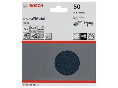 Bosch Schleifblatt F550, 5er-Pack 125 mm, 50