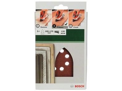 Bosch 5tlg. Schleifblatt-Set für Multischleifer