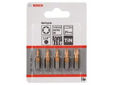 Bosch 5tlg. Schrauberbit-Set Max Grip (Torx®)