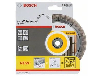 Bosch Diamanttrennscheibe Best for Universal 125 x 22,23 x 2,2 x 12 mm