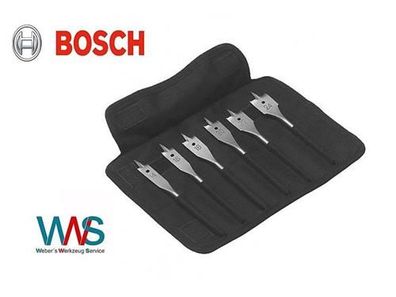 Bosch 6tlg. Flachfräsbohrer Set 14-24mm in Tasche Neu und OVP!!!