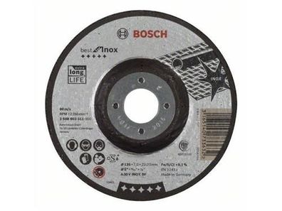 Bosch Schruppscheibe gekröpft Best for Inox A 30 V INOX BF, 125 mm, 7,0 mm