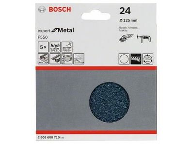 Bosch Schleifblatt F550, 5er-Pack 125 mm, 24