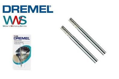 DREMEL 7122 2x Diamant bestückter Fräser flach 2,4mm NEU und OVP!!!