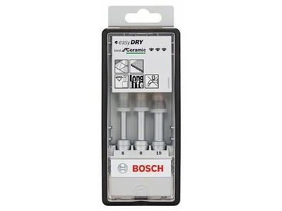 Bosch 3tlg. Robust Line Diamanttrockenbohrer-Set Easy Dry Best for Ceramic