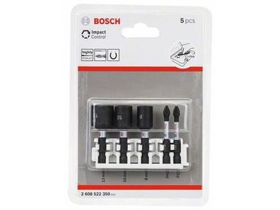 Bosch Impact Control Schrauberbit- und Steckschlüssel-Set, 5-teilig