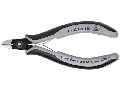 Knipex Präzisions-Elektronik-Seitenschneider ESD brüniert 125 mm
