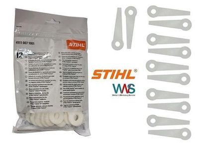 12x STIHL Sicherheits Kunststoffmesser für PolyCut Köpfe Stihl Motorsense