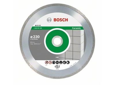 Bosch Diamanttrennscheibe Standard for Ceramic 230 x 22,23 x 1,6 x 7 mm