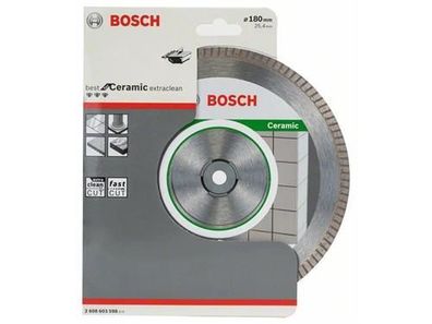Bosch Diamanttrennscheibe Best for Ceramic Extra-Clean Turbo 180 x 25,40 x 1,6 x 7 mm