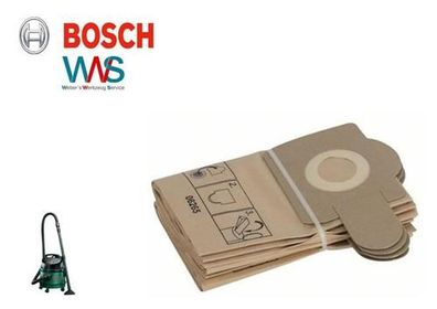 BOSCH 5x Papierfilterbeutel für PAS 11-21 12-27 12-27F für Industriesauger PAS