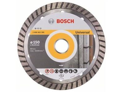 Bosch Diamanttrennscheibe Standard for Universal Turbo 150 x 22,23 x 2,5 x 10 mm