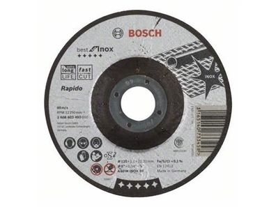 Bosch Trennscheibe gekröpft Best for Inox - Rapido A 60 W INOX BF, 125 mm, 1,0 mm