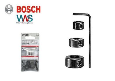 Bosch 3 tlg. Tiefenstop Set 6 / 8 / 10mm für Bohrer