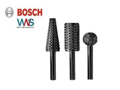 Bosch 3 tlg. Freihand Fräser Set für Holz und Buntmetalle NEU und OVP!!!