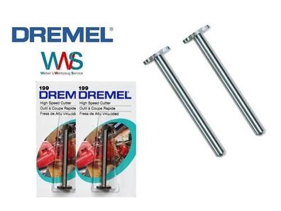 DREMEL 199 2x Hochgeschwindigkeits-Fräsmesser 9,5 mm NEU und OVP!!!