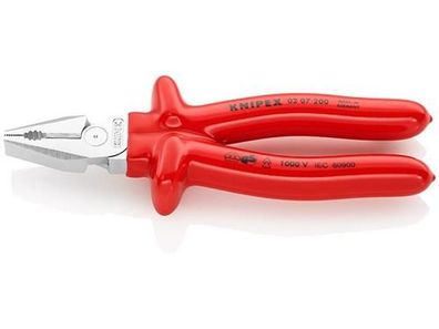 Knipex Kraft-Kombizange verchromt tauchisoliert, VDE-geprüft 200 mm