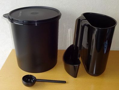 Tupperware® * * Kaffeehaus 3,7 l * * kompakter Behälter für Kaffee / Tee - Schwarz