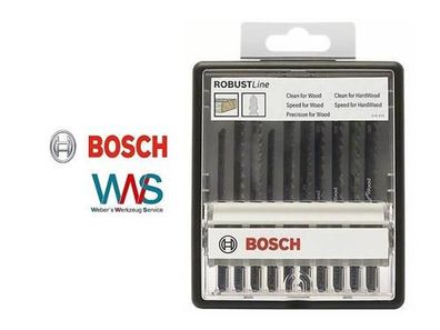 Bosch 10tlg. Robust Line Stichsägeblatt-Set Wood Expert T-Schaft T 101 AO; T 101 ...