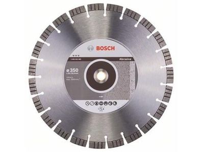 Bosch Diamanttrennscheibe Best for Abrasive 350 x 20,00 + 25,40 x 3,2 x 15 mm