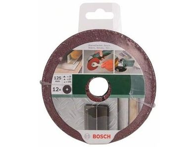 Bosch 12tlg. Fiberschleifscheiben-Set für Winkelschleifer, Korund 2 609 256 254