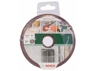 Bosch 5tlg. Fiberschleifscheiben-Set für Winkelschleifer, Korund