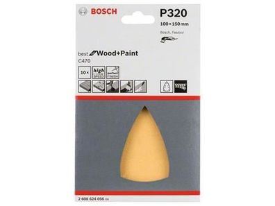 Bosch Schleifblatt C470, 10er-Pack 100x150 mm, 320