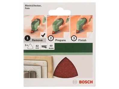 Bosch 5-teiliges Schleifblatt-Set für Deltaschleifer