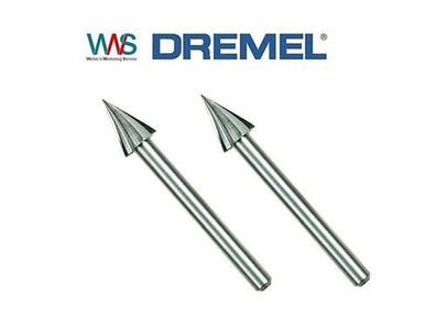 DREMEL125 2x Hochgeschwindigkeits HSS Fräsmesser Fräser 6,4mm Neu und OVP!!!