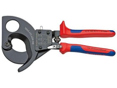 Knipex Kabelschneider (Ratschenprinzip) mit Mehrkomponenten-Hüllen 280 mm