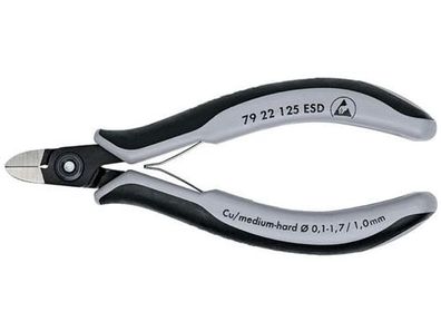 Knipex Präzisions-Elektronik-Seitenschneider ESD brüniert 125 mm