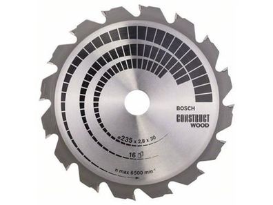Bosch Kreissägeblatt Construct Wood 235 x 30/25 x 2,8 mm; 16