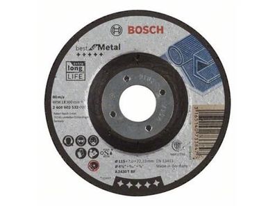 Bosch Schruppscheibe gekröpft Best for Metal A 2430 T BF, 115 mm, 7,0 mm