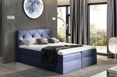 Boxspringbett Schlafzimmerbett LEWIS 160x220cm in div. Farbvarianten