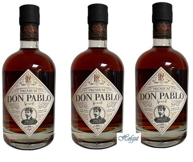 Don Pablo Premium Rum 40 % Vol., ab 3 x 700 ml braun