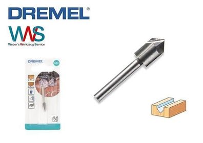 DREMEL 640 HSS Fräser V-Nut spitz 6,4mm für Signaturen und Buchstaben