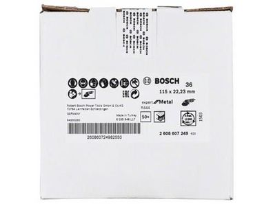 Bosch Fiberschleifscheibe R444, Expert for Metal D= 115 mm; K= 36