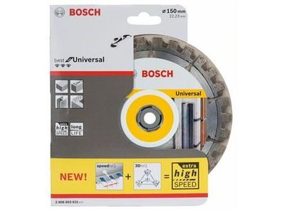 Bosch Diamanttrennscheibe Best for Universal 150 x 22,23 x 2,4 x 12 mm
