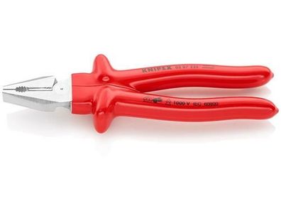 Knipex Kraft-Kombizange verchromt tauchisoliert, VDE-geprüft 225 mm